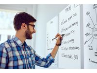 Magic-Chart Whiteboard Presentatiefolie, 600 x 800 mm, Wit