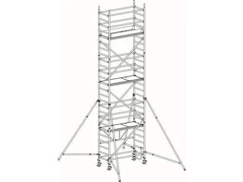 rolsteiger,reik H 7,75m,steiger H 6,99m,3platform(s),m. luik