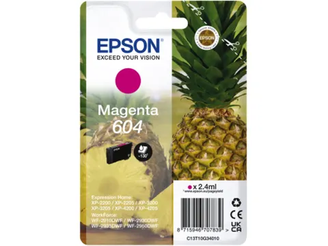 Inktcartridge Epson 604 T10G34 rood