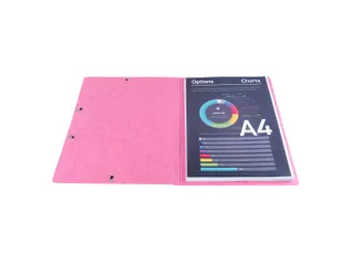 Elastomap zonder klep glanskarton 400gm² A4 Fuchsia - 3