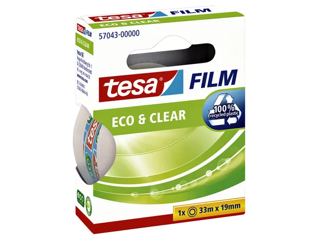 Plakband Tesa 57043 eco&clear 19mmx33m