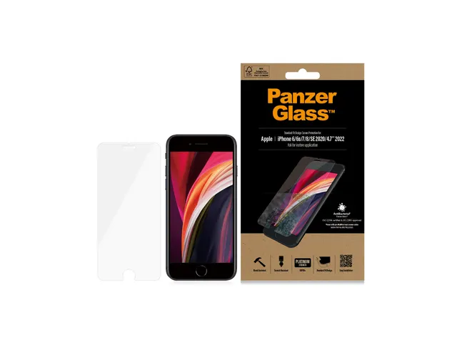 PanzerGlass Screen Protector iPhone 8 | 7 | 6s | 6 | SE (2020/2022)