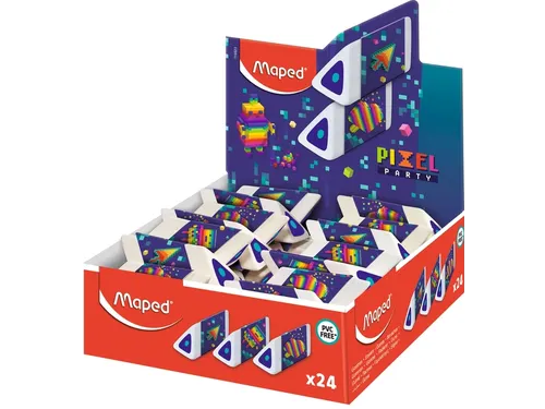 Gum Maped Pixel Party Pyramid display à 24 stuks