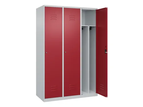 locker voor scheiding van kleding,HxBxD 1850x1200x500mm,3vak