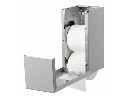 Toiletpapier Dispenser RVS 2 Voor Kokerloze Rollen Toiletpapier