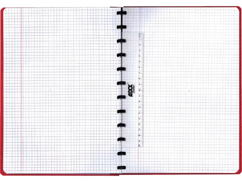 Schrift Adoc Classic A4 ruit 5x5mm 144 pagina's 90gr assorti