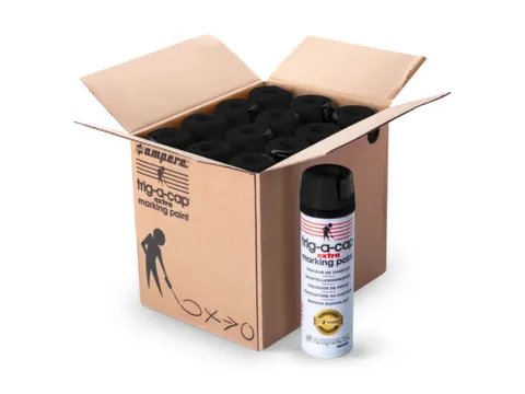 Markeerspray Voor Bouwplaatsen Zwart 500Ml