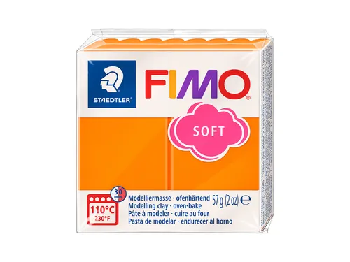 Boetseerklei Fimo soft 57 gram mandarijn