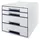 Ladenblok Leitz WOW Cube 4 laden wit/grijs