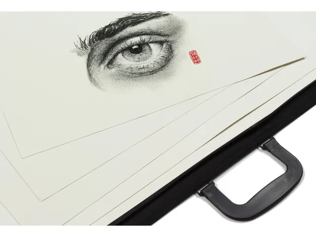 Tekenmap Kangaro A4 zwart met handvat