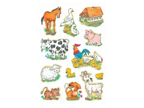 Sticker Etiket Herma 5419 Boerderijdieren 36 stuks