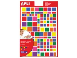 Verwijderbare Stickers Vierkant 756 Stuks Assorti