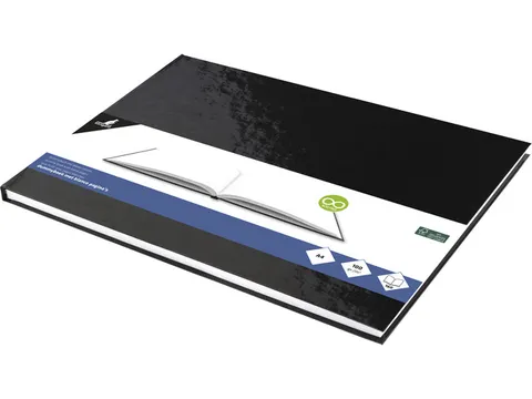 Dummyboek Kangaro A4 land- scape zwart blanco HC 80 vel 100 grams wit