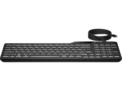 400 Backlit Toetsenbord Met Kabel QWERTY UK zwart
