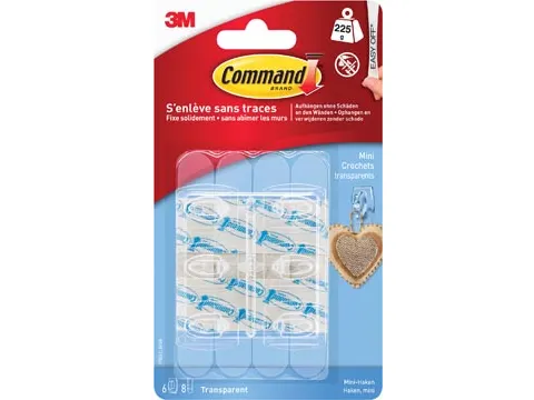 Decohaak Transparant Small draagvermogen 225 gram