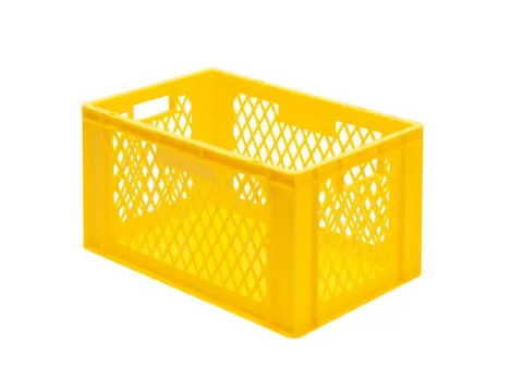 Euronorm-Stapelbak 61l H X L X B 320x600x400mm Geel