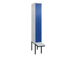 Z-garderobekast,HxBxD 2120x300x815mm,2vak,vak B 300mm,cil.-slot
