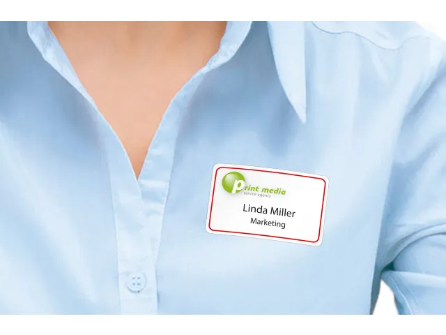 HERMA 4405 Naambadge textieletiketten A4 80x50mm Wit/rood 200 stuks