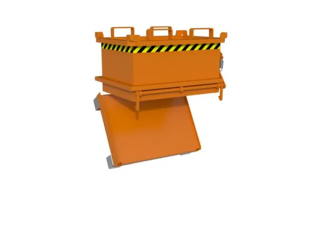mini-bodemklepcontainer,HxLxB 625x600x800mm,0,13m³,inrijbeugel,staal