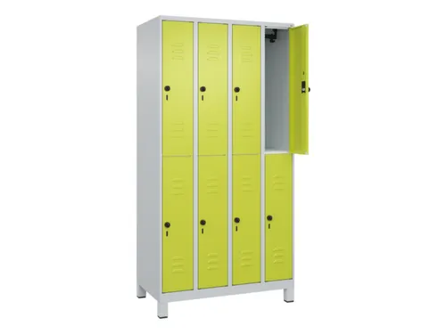 dubbeldekse locker,HxBxD 1950x1000x500mm,4x2vak.,vak B 250mm