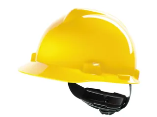 MSA V-Gard veiligheidshelm met Fas-Trac III binnenwerk Geel - 1