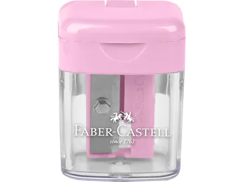 Puntenslijper Faber-Castell mini assorti display 24 stuks 6x blauw,6x
