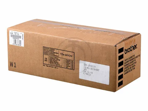 TZE241CIV BROTHER P-TOUCH 18mm zwart op wit