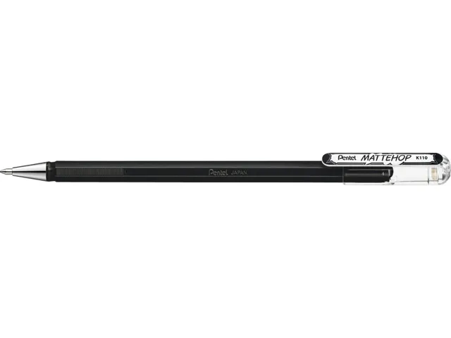 Roller gel Pentel Mattehop K110 Medium noir