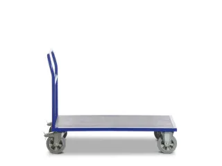 Platformwagen 1000kg Laadvlak Lxb 1000x700mm 1 Duwbeugel Ral 5010 - 2