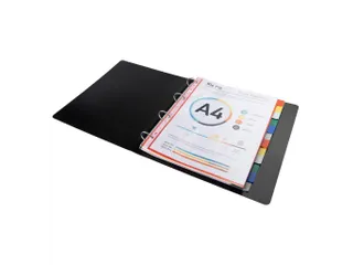 Tabbladen PP soepel A4+ 12 tabs ass - 1