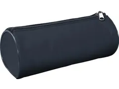 Trousse, Rond, Ft 20 X 8,5 Cm, Bleu Foncé
