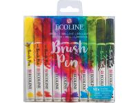 Ecoline Brush pen, etui van 10 stuks, Helder