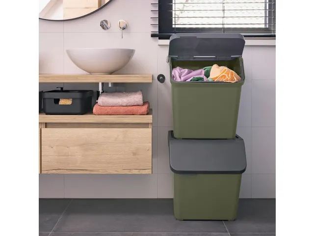 Sigma Home sorteer unit 60L donkergroen - 49,3x38,8x44,8cm