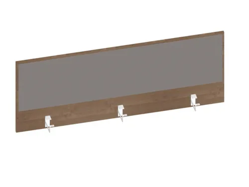 baliepaneel,v. bureau,aanbouw achter,B 1400mm,NT-cherry,BN8078-grijs