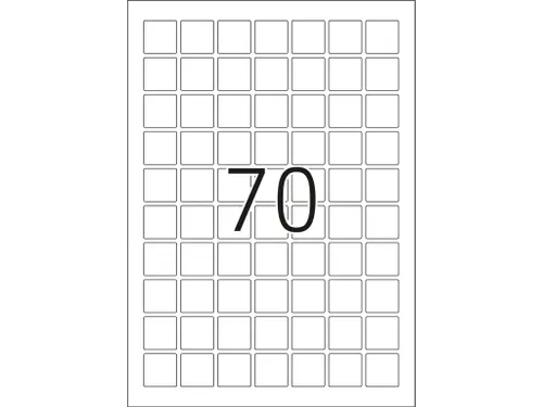 HERMA 10105 Verwijderbare etiketten A4 24x24mm Wit 1750 stuks