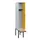 locker met bank,HxBxD 1950x300x815mm,1vak,vak B 300mm,cilinderslot