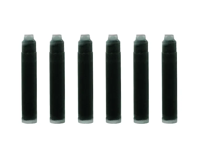 Inktpatroon Waterman kort Zwart 6 stuks