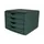 ladeblok,4xDIN A4,HxBxD 215x265x332mm,kunststof,groen