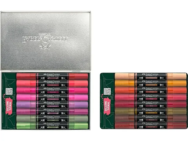 Acrylmarker Faber-Castell Multimark bewaarblik Style it Home 16 stuks