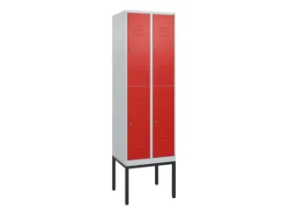 dubbeldekse locker,HxBxD 2120x600x500mm,2x2vak.,vak B 300mm - 1