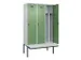 locker met bank,voor scheiding van kleding,HxBxD 2120x1200x815mm,3vak