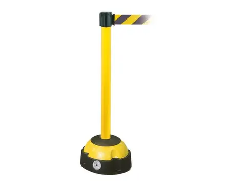 Waarschuwings-Afzetsysteem Paal 985x60mm 4 Meter Geel Zwart