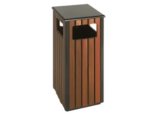 Afvalbak Vepa Bins voor buiten 36 Liter zwart/houtlook - 2