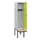 locker met bank,HxBxD 1950x400x815mm,1vak,vak B 400mm,cilinderslot