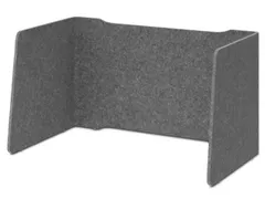 geluidabsorberende tafelscheidingswand,HxBxD 600x1140x650mm,wand vilt