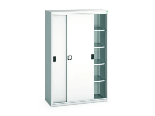 werkplaatskast 2000x1300x550mm 4xStalen bodem RAL7035 front RAL7035