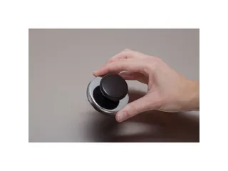 Magneet met knop MAUL Ø65mm trekkracht 12kg chroom/zwart - 7