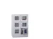 Armoire Multicases Portes Vitrées Hxlxp 1187X830X500Mm 6Cases Largeur