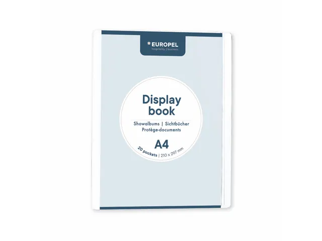 Showalbum Europel Frontview A4 20 tassen Wit