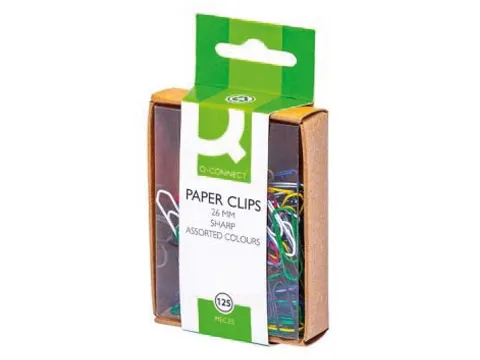 Attache-Tout, 26 Mm, Couleurs Assorties, Boîte De 125 Pièces, Accroc